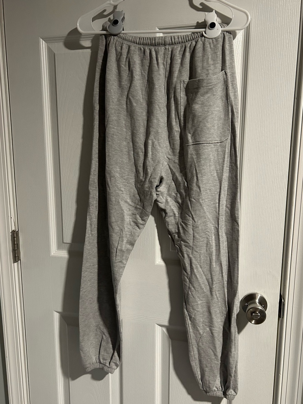 Grey Jogger Drawstring Sweatpants - Picture 3 of 5